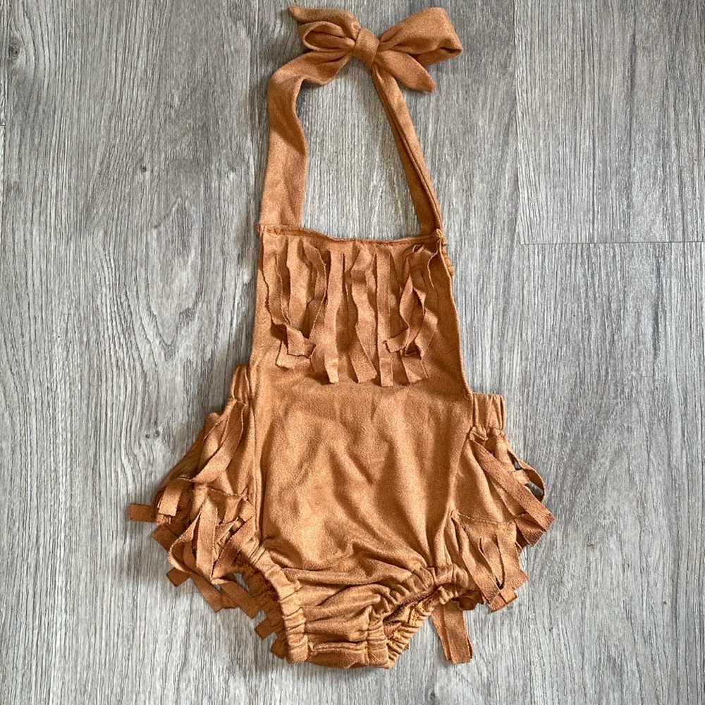 Infant Brown Tassel Bubble